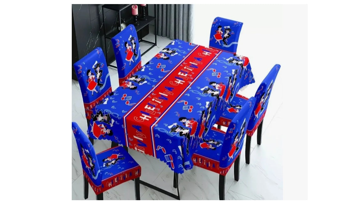 Funda De Silla Con Mantel Fiestas Patrias, Septiembre Chile