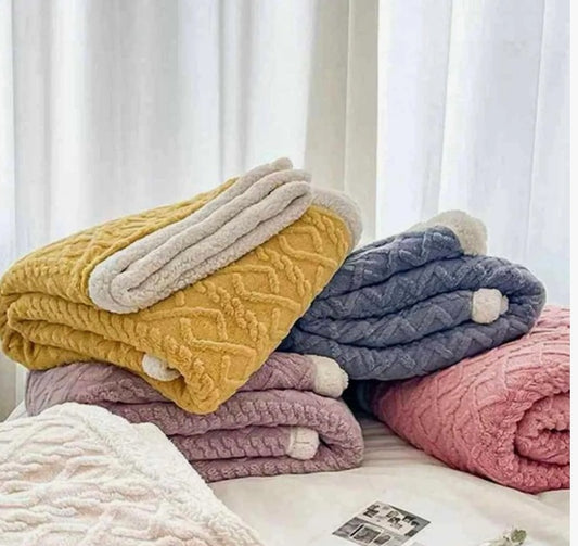 Frazadas Con Diseño En Relieve