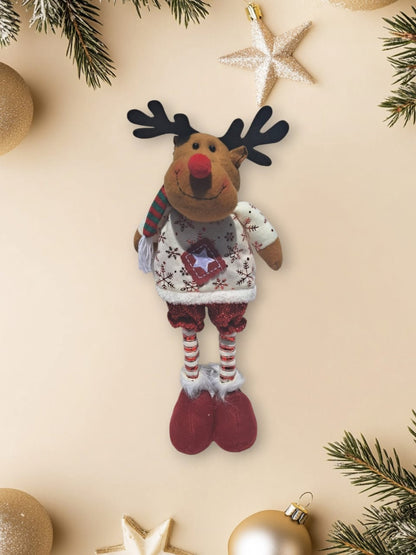 FAMILIA NAVIDEÑA PATAS LARGAS CON LUCES